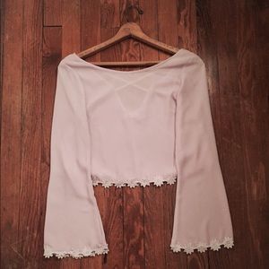 Lavender hippy blouse