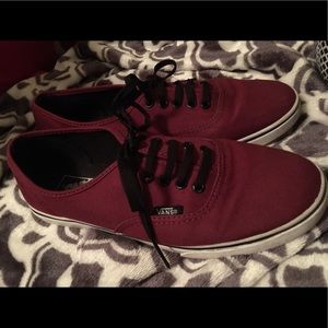 Vans, Burgundy "Lo Pro," Women's 8/Men's 6.5