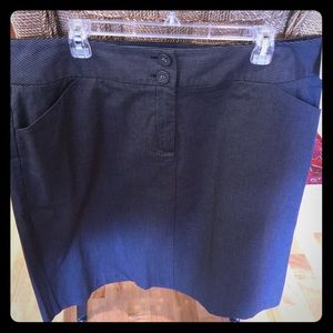 NEW Talbots's Gray/Black pinstriped pencil skirt