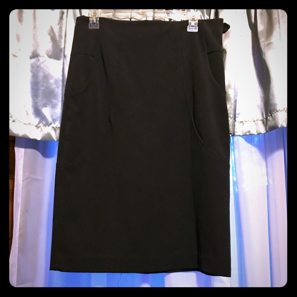 Black pencil skirt