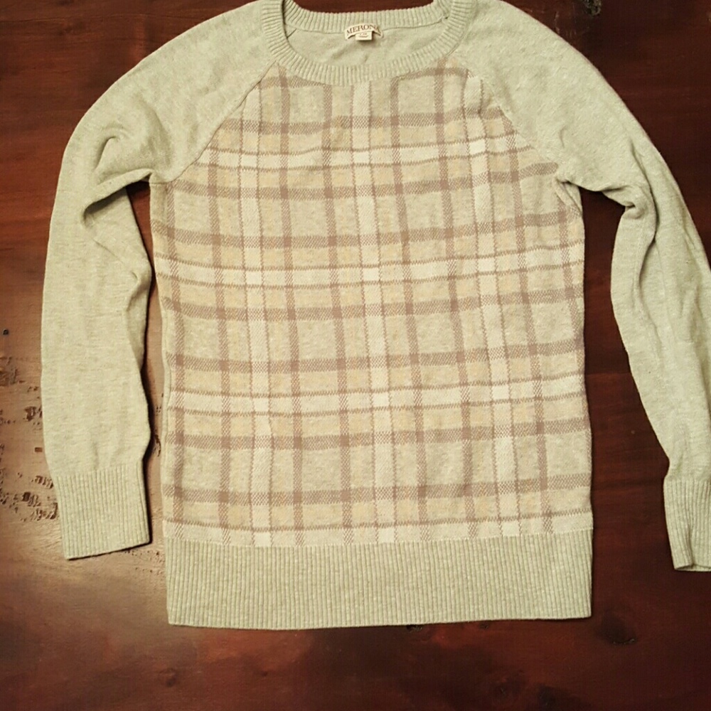 Gray plaid sweater from Target