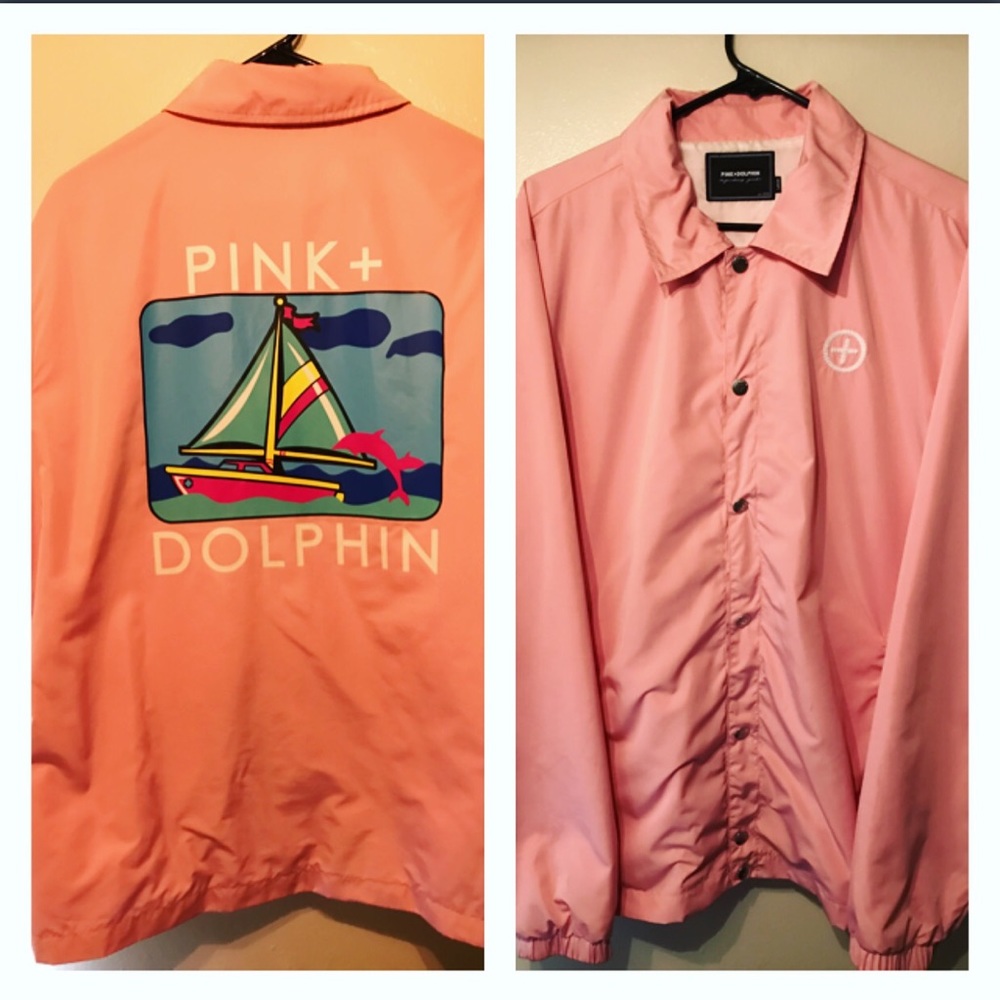 Pink dolphin wind breaker jacket