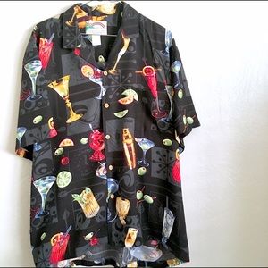 Paradise Found Regal mixed Drinks Hawaiian shirt