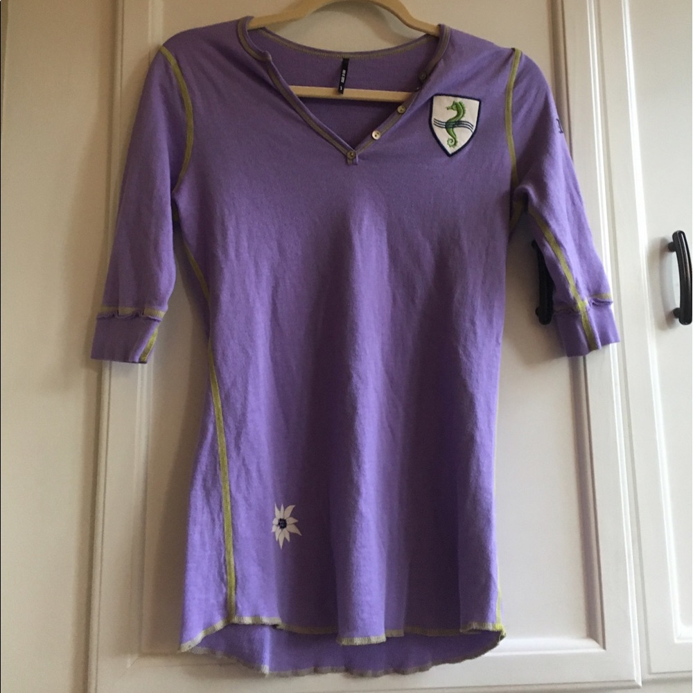 Alp-n-Rock purple Henley Top