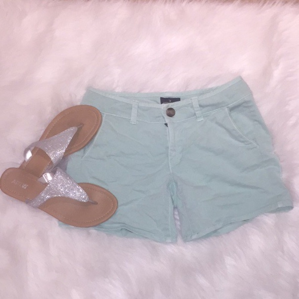 American eagle turquoise shorts
