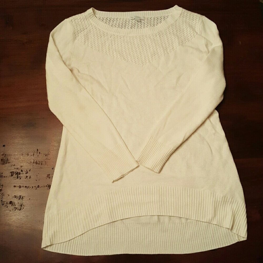 Off white high low sweater