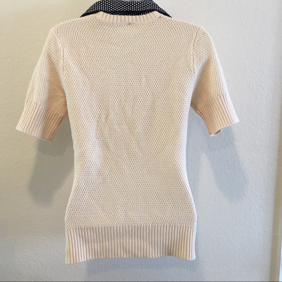 Tory Burch Wool Detachable Collar Sweater Top - Picture 4 of 8