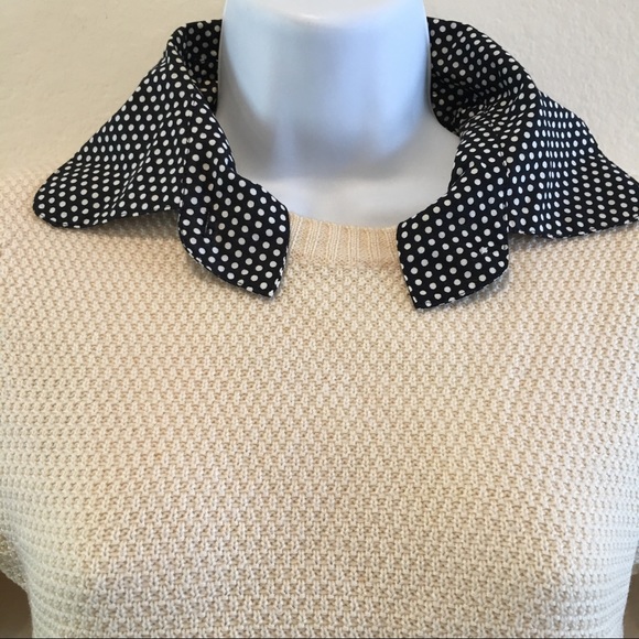 Tory Burch Wool Detachable Collar Sweater Top - Picture 2 of 8