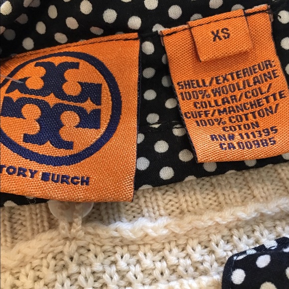 Tory Burch Wool Detachable Collar Sweater Top - Picture 8 of 8