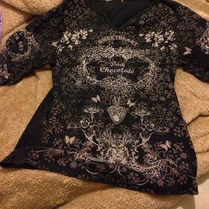 Ladies long sleeve sweet heart shirt