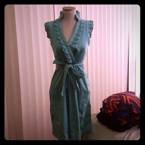 Max and Cleo teal sleeveless dress