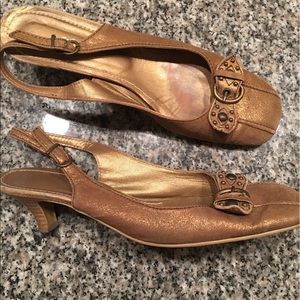 Gold El Cortez Ingles Shoes