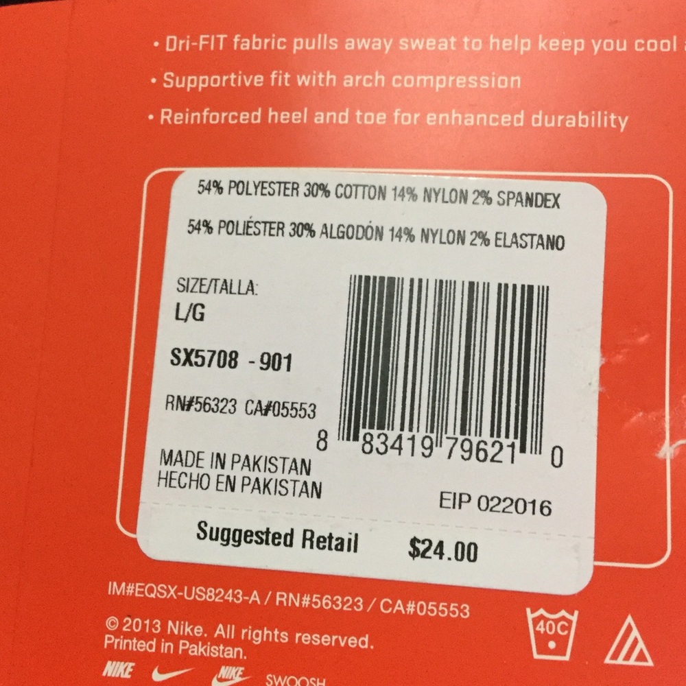 Nike Dri-FIT Socks (2x Pack of 6) - Picture 3 of 3