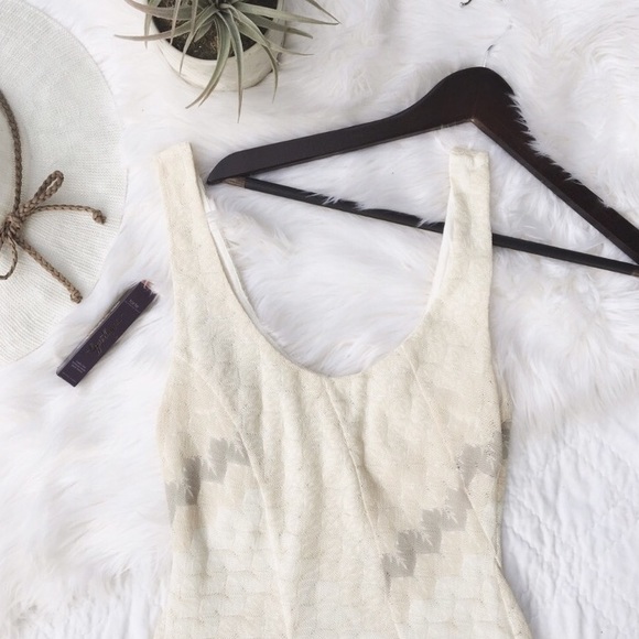 Free People Dresses & Skirts - Free People Geometric Stitching Fit & Flare Dress