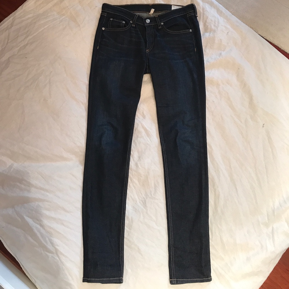 Rag & Bone Skinny Jeans: Size 28, Dark Wash
