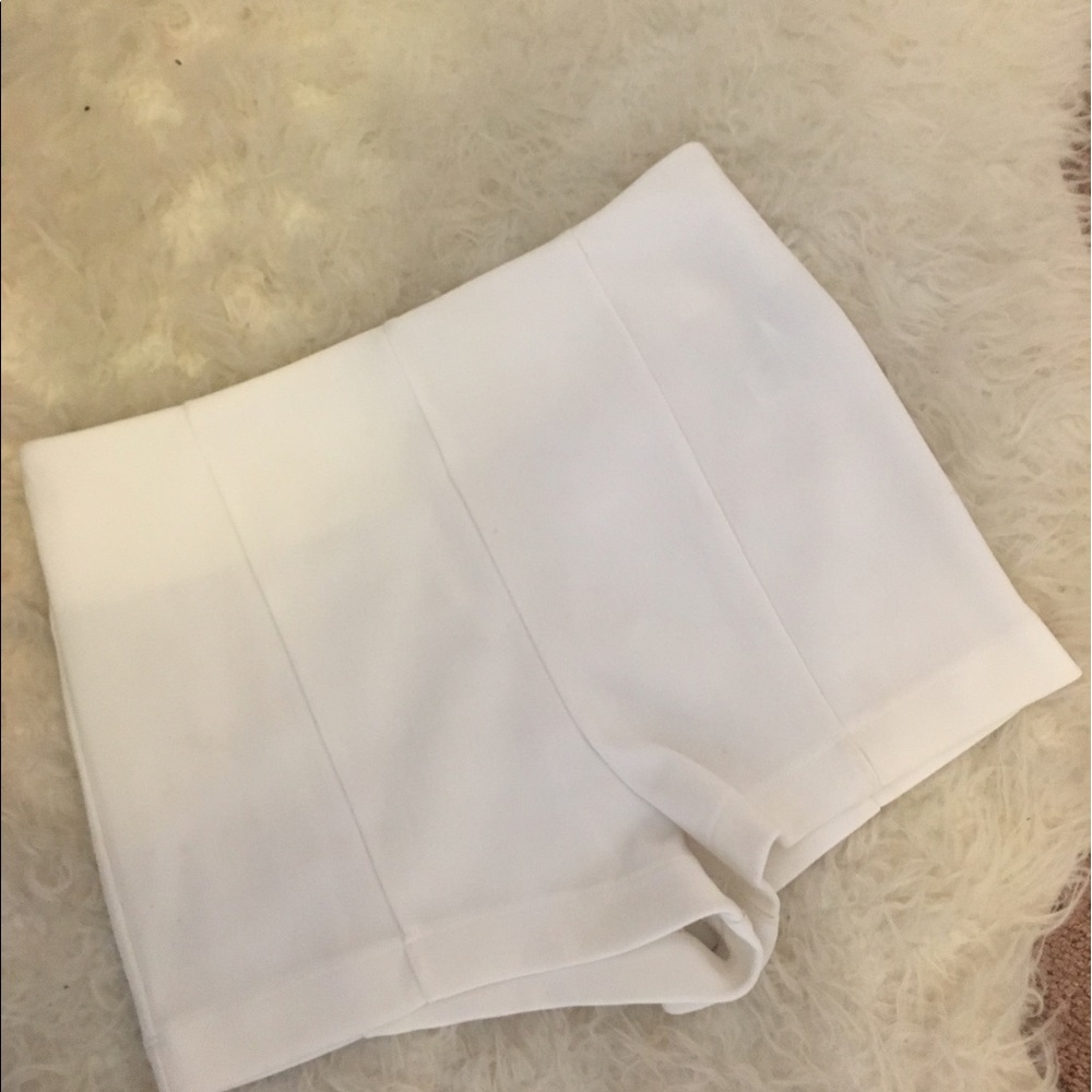 White Knit Shorts