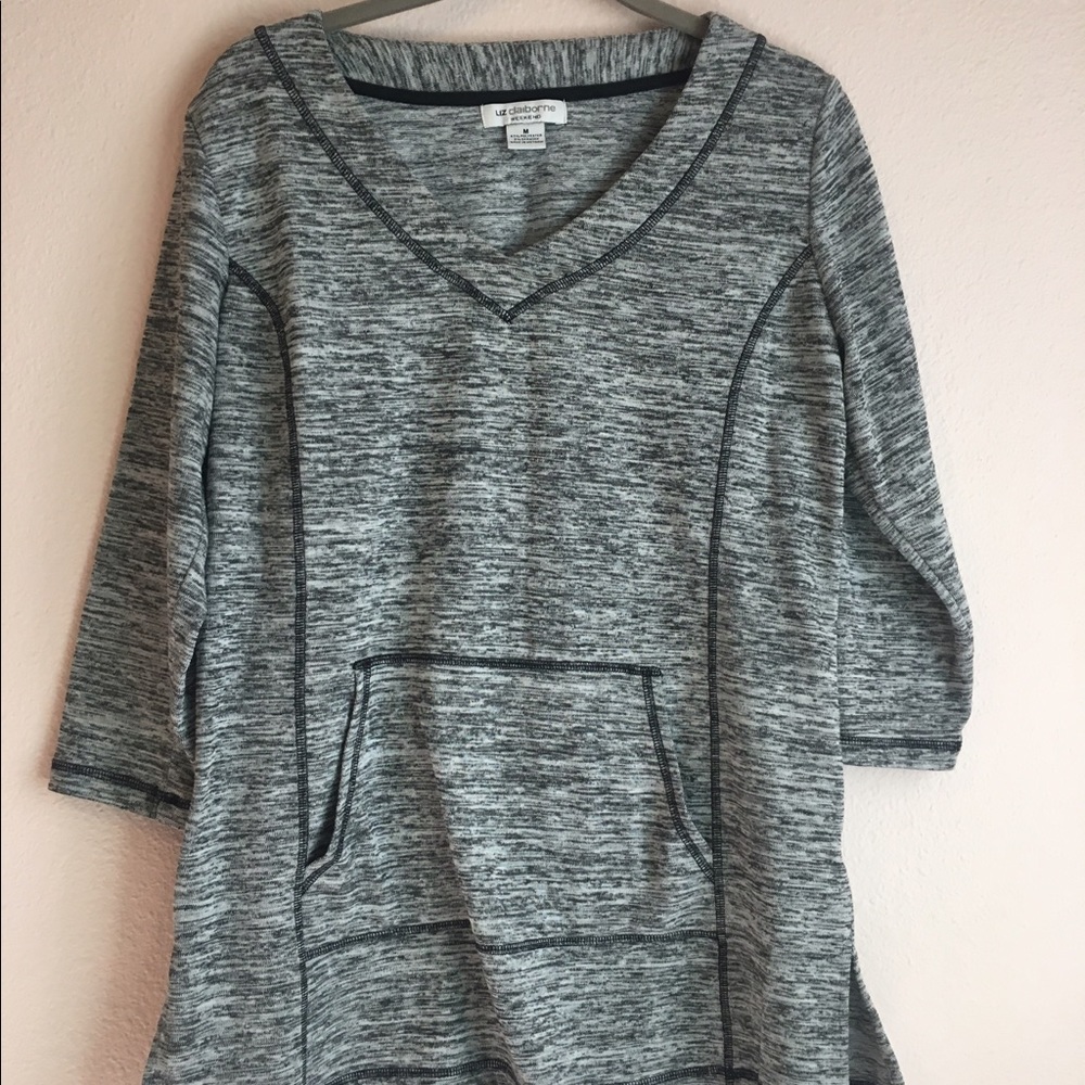 Gray Marked 3/5 Sleeve sweater