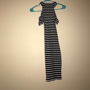 black/white dress