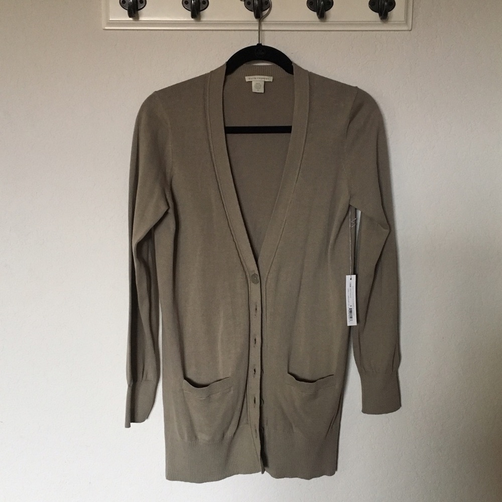 White + Warren cardigan.