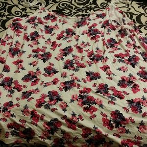 Floral Crochet Trim Cami Top