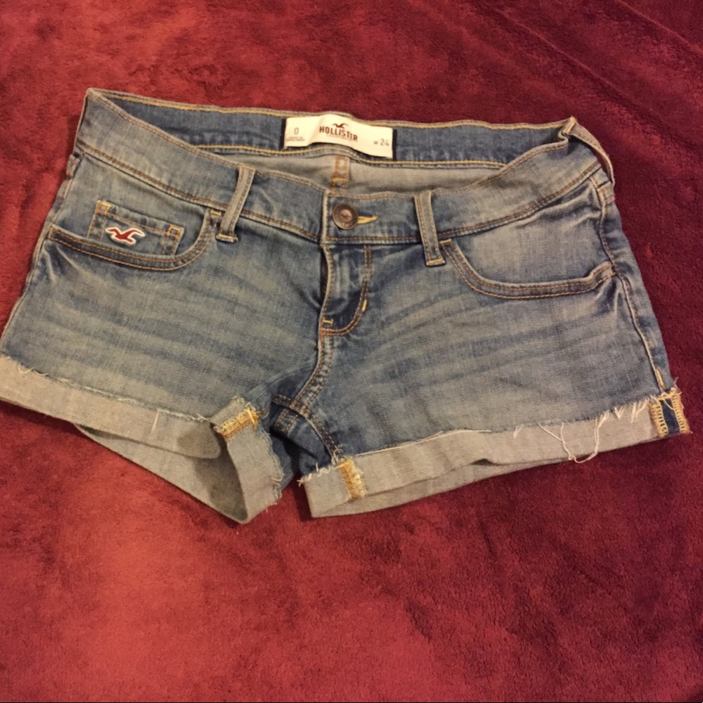 Blue jean Hollister shorts