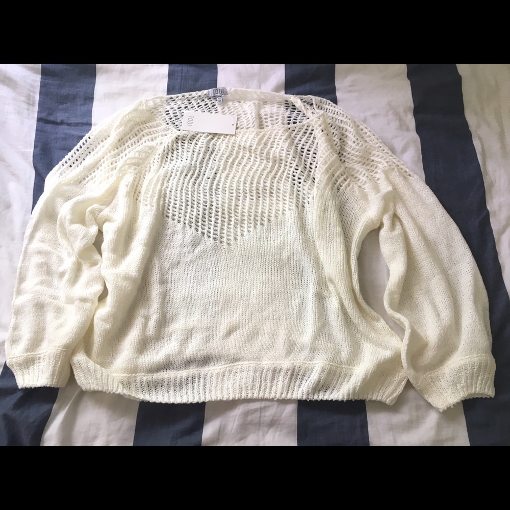 Cream knit sweater