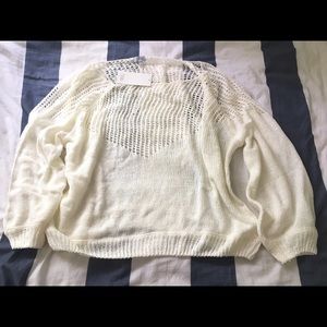 Cream knit sweater