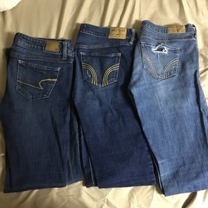 Hollister and AEO jean lot