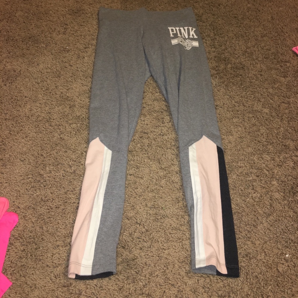 pink grey leggings!