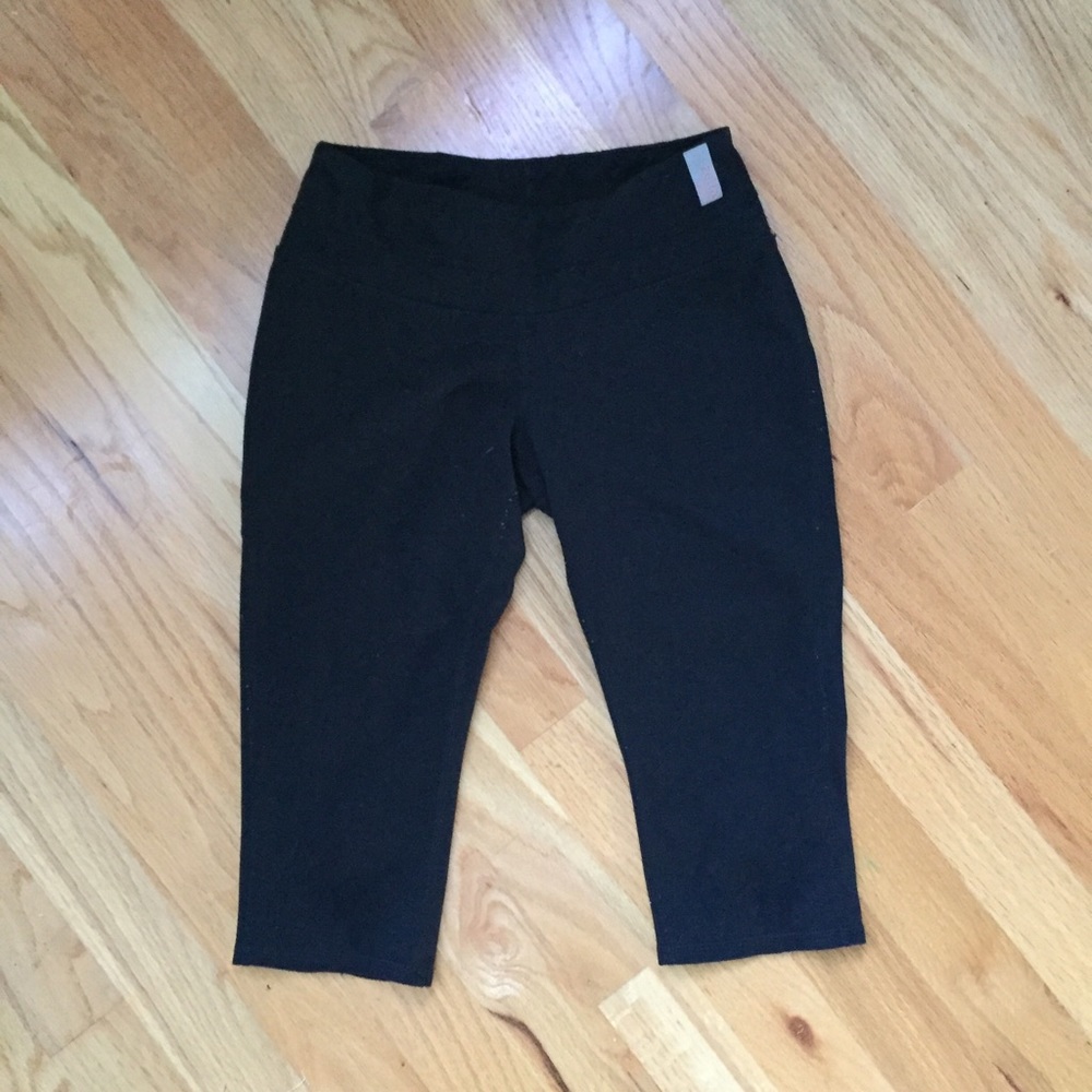 Zella Black Capris Girls with Back Split