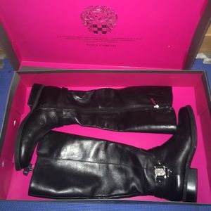 Vince Camuto Farren Riding Boots Smooth Calf