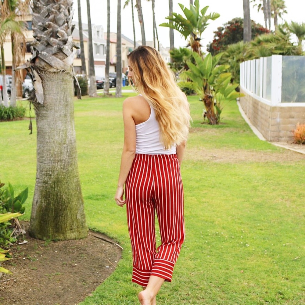 red striped pants - Picture 4 of 4