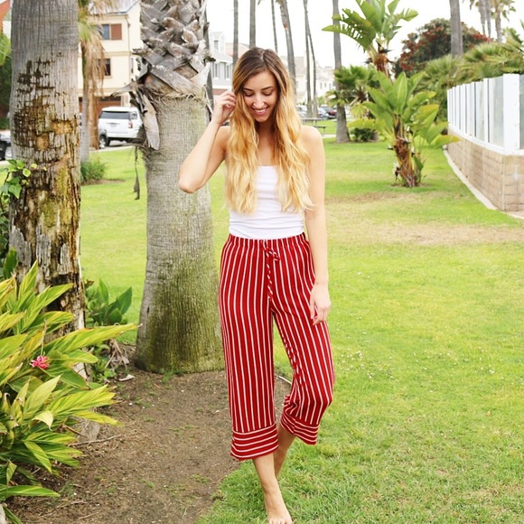red striped pants - Picture 2 of 4
