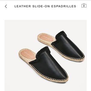 NWOT Leather Espadrilles NWOT Leather Espadrilles