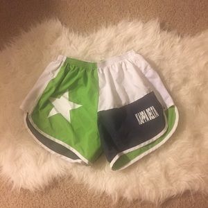 Green and white Texas BOA shorts