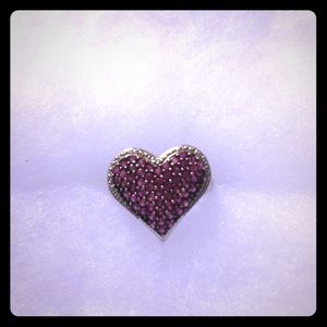 💋RESERVED FOR WENDY Pink Heart Ring SS Size 6.5