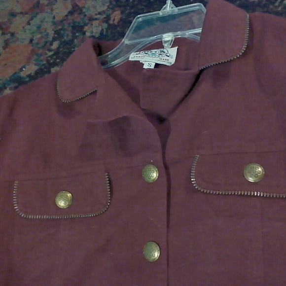 Maroon 90s jacket - Picture 2 of 3