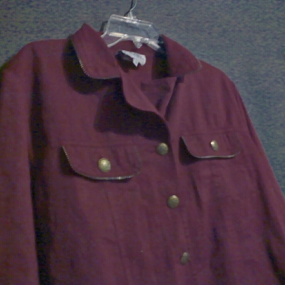 Maroon 90s jacket - Picture 3 of 3