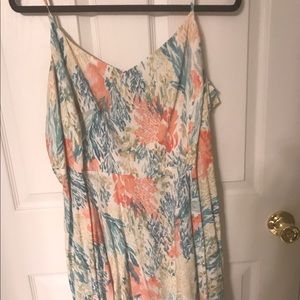 Watercolor floral sundress