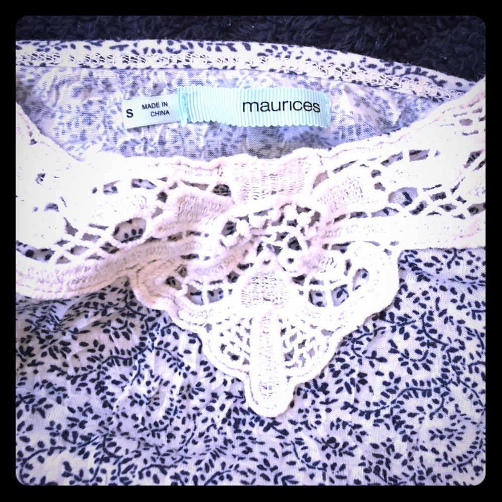 Maurices Small floral and lace tank (BoGO)