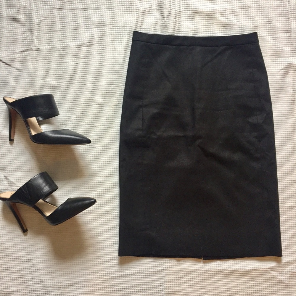 Never worn black JCrew Pencil skirt