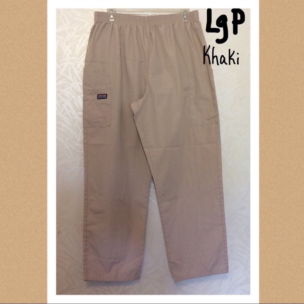 Cherokee Workwear Pull-on Scrub Pants PLg Khaki