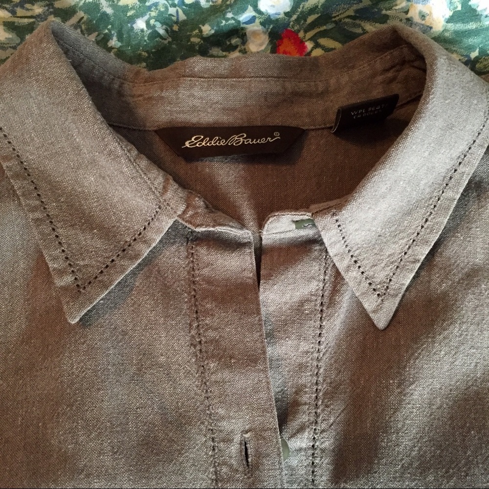Linen/Cotton Eddie Bauer Blouse