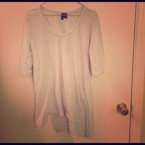 High-low white top from anthropologie!