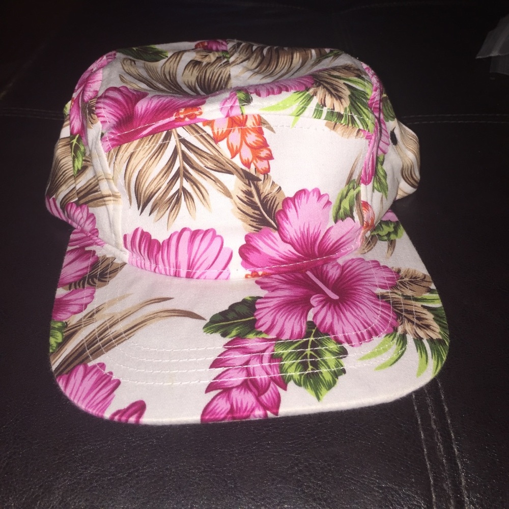 Floral snapback hat
