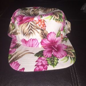 Floral snapback hat