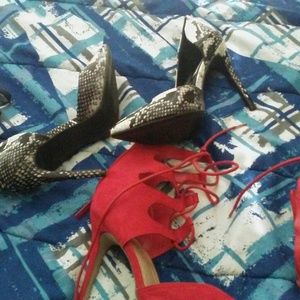 Shoes,easy bake oven,1 end table,car tv,picture,et