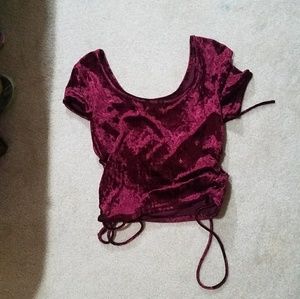 Velvet Crop Top