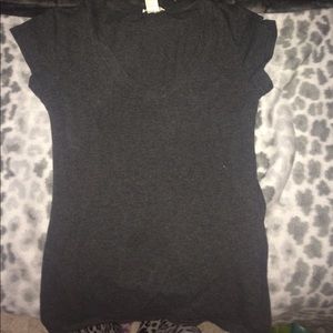 Grey simple crew neck