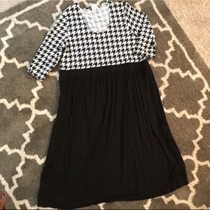 Ulla Popken Dresses - Houndstooth-Bodice Dress Ulla Popken Dresses - Houndstooth-Bodice Dress
